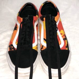Orange Camo Vans